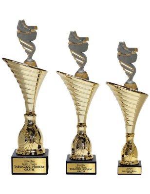 Złoty zestaw 3 pucharów z figurką hokej- Seria NT1000 do ponad 100 dyscyplin