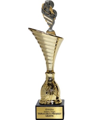 Złoty puchar z figurką bilard- NT1000 puchar tematyczny z dyscypliną