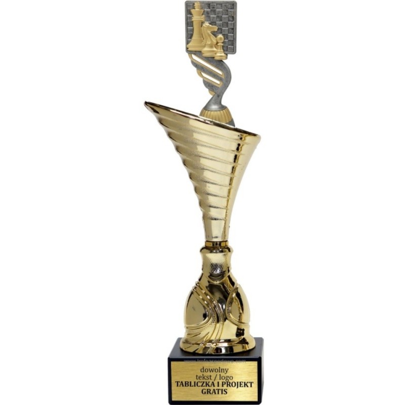 Puchar NT1000 z figurką szachownica szachy