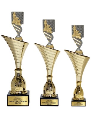 Puchar NT1000 z figurką szachownica szachy