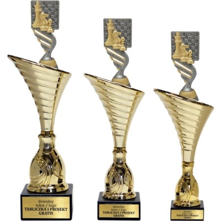 Puchar NT1000 z figurką szachownica szachy