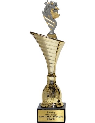 Złoty puchar z figurką taniec towarzyski- NT1000 puchar tematyczny z dyscypliną