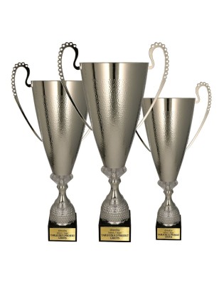 Okazały Puchar sportowy 1077 Srebrny 3 wysokości