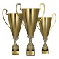 Puchar sportowy 1076 Złoty 3 wysokości