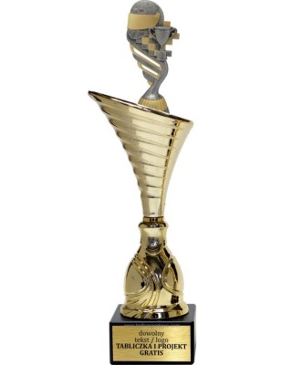 Złoty puchar z figurką motosport- NT1000 puchar tematyczny z dyscypliną
