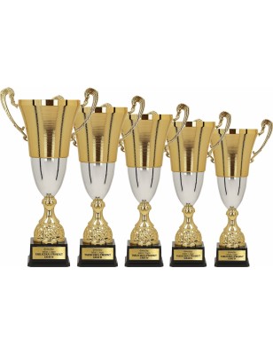 Puchar sportowy 2071 Złoto-srebrny 5 wysokości