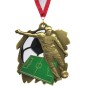 Medal M02 piłkarski sportowy + emalia, z wklejką i szeroką szarfą