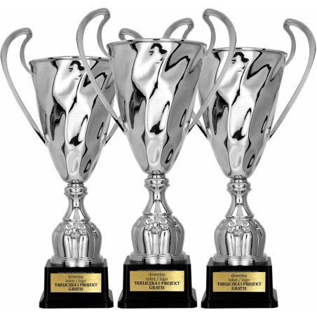 Puchar sportowy 2075 Srebrny 4 wysokości
