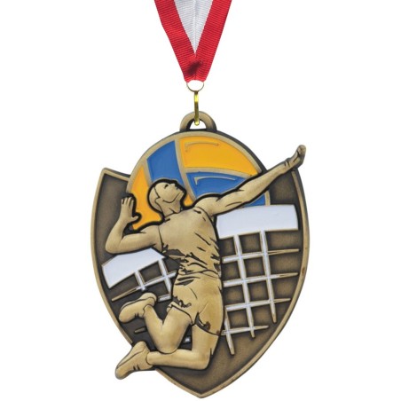 Medal siatkarski M10 - Złoty medal za siatkówkę