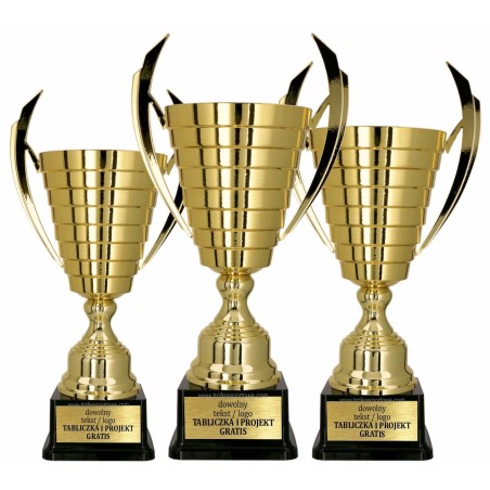 Puchar sportowy 2081 Złoty 3 wysokości