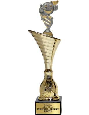Złoty puchar z figurką uniwersalne- NT1000 puchar tematyczny z dyscypliną