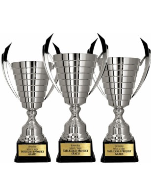 Puchar sportowy 2082 Srebrny 3 wysokości