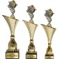 Zestaw pucharów NT1000 z figurką piłkarz piłka nożna 34-31-30 cm