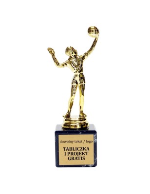 Statuetka siatkówka na podstawie marmurowej 18-20 cm