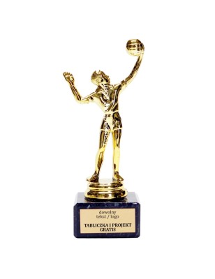 Statuetka siatkówka na podstawie marmurowej 18-20 cm