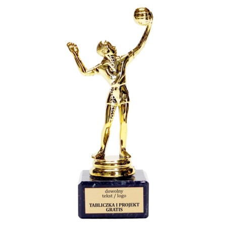 Statuetka siatkówka na podstawie marmurowej 18-20 cm