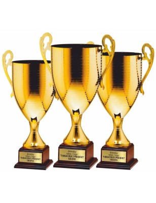 Ogromny Puchar 24101 na brązowej drewnianej podstawie