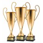 Ogromny wystawowy puchar 5060\2022 smukły złoty metalowy