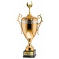 Puchar 5085\2022 złoto-srebrny z pokrywką oraz figurką Wiktoria