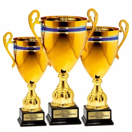 Okazały Puchar 25126 z niebieskim akcentem