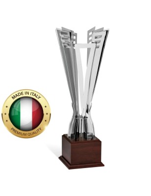 Nowoczesne ażurowe srebrne trofeum 96004
