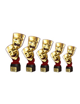 Drewniana statuetka ACTCW teatr sztuka maski