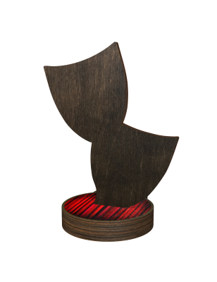 Statuetka drewniana - seria RW teatr sztuka
