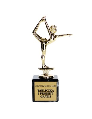 Statuetka taniec gimnastyka balet 16-18 cm na marmurze