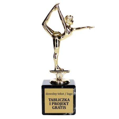 Statuetka taniec gimnastyka balet 16-18 cm na marmurze