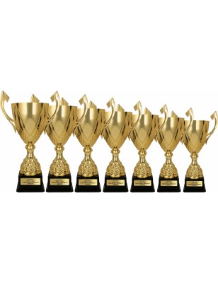 Zdobiony Puchar 3133 klasyczny złoty do ekspozycji i personalizacji