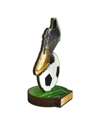 Statuetka drewniana - seria RW piłka nożna