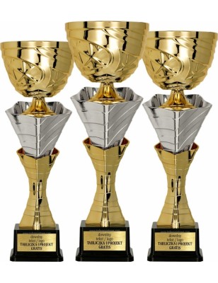 Nowoczesny Puchar 3149 dekoracyjny złoto-srebrny dla zwycięzców