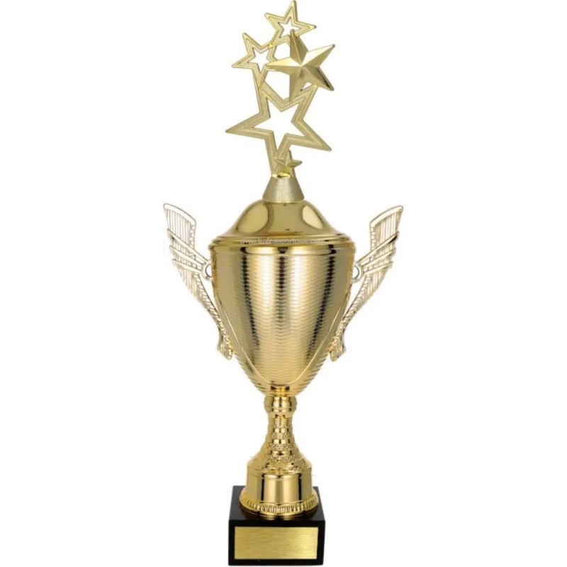 Puchar z figurką gwiazd – uniwersalne trofeum gwiazdorskie, tabliczka gratis
