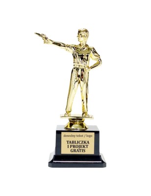Statuetka strzelec pistolet strzelectwo 19 cm