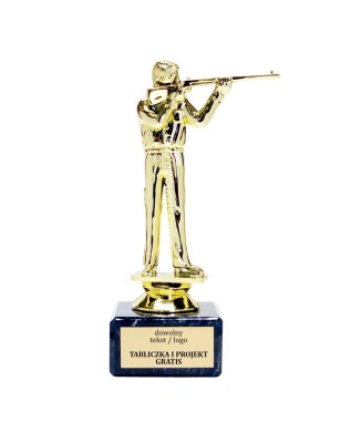 Statuetka strzelec strzelectwo 15-17 cm na marmurze