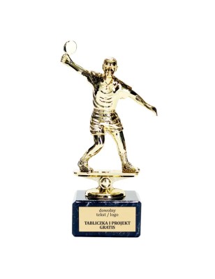 Statuetka tenis stołowy 15-17 cm na marmurze