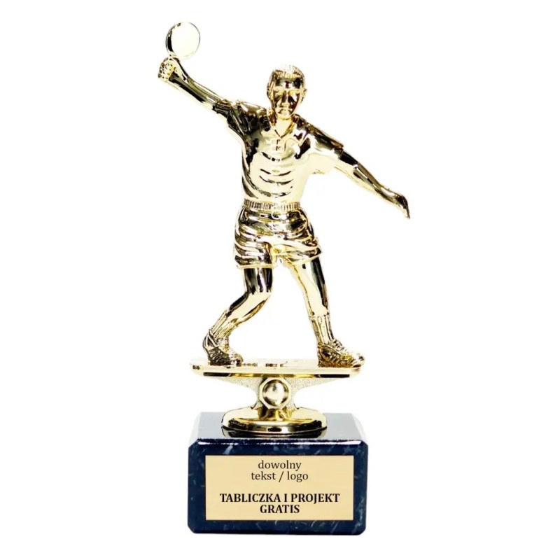 Statuetka tenis stołowy 15-17 cm na marmurze Statuetka tenis stołowy 15-17 cm na marmurze