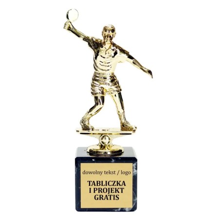 Statuetka tenis stołowy 15-17 cm na marmurze