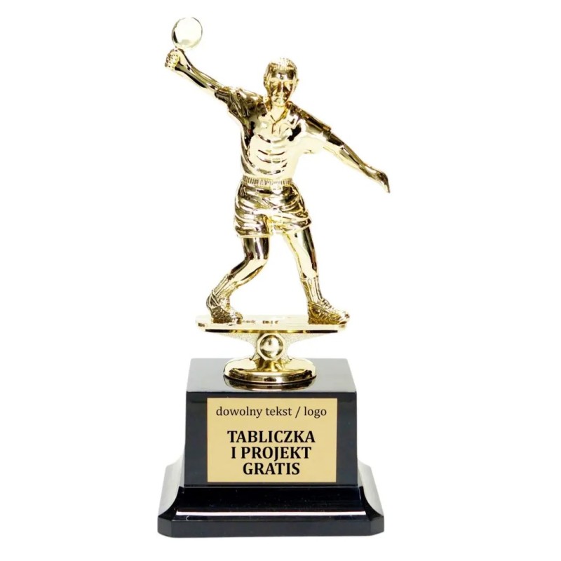 Złota statuetka A129 tenis stołowy ping-pong Złota statuetka A129 tenis stołowy ping-pong