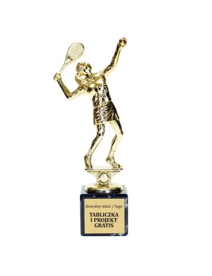 Statuetka tenisistka tenis ziemny kobiet 19-21 cm na marmurze