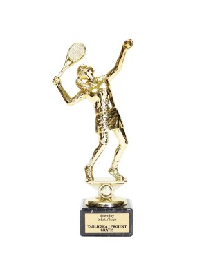 Statuetka tenisistka tenis ziemny kobiet 19-21 cm na marmurze