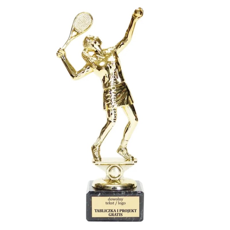 Statuetka tenisistka tenis ziemny kobiet 19-21 cm na marmurze Statuetka tenisistka tenis ziemny kobiet 19-21 cm na marmurze