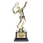 Statuetka tenisista tenis ziemny 21 cm Solidna podstawa z tabliczką gratis Statuetka tenisista tenis ziemny 21 cm Solidna podstawa z tabliczką gratis