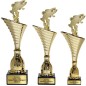 Komplet pucharów NT1000 z figurką ryba wędkarstwo 30-27-26 cm Komplet pucharów NT1000 z figurką ryba wędkarstwo 30-27-26 cm