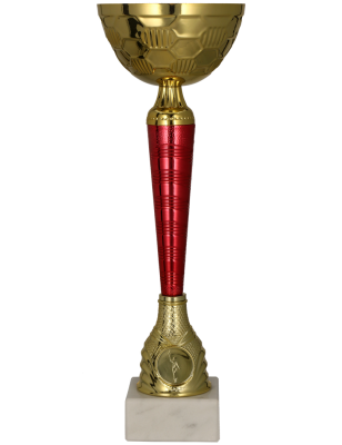 9290 – elegancki puchar w złoto-czerwonej odsłonie