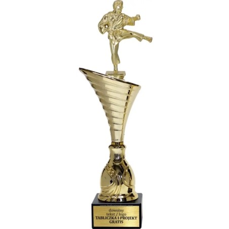 Puchar NT1000 z figurką karateka karate