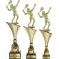 Komplet pucharów NT1000 z figurką tenisistka tenis ziemny 37-34-33 cm Komplet pucharów NT1000 z figurką tenisistka tenis ziemny 37-34-33 cm