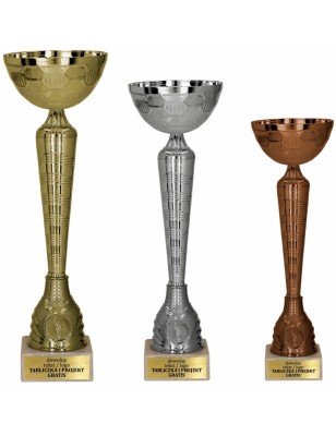 9285 – dekoracyjny puchar w kolorach podium na dekorację miejsc