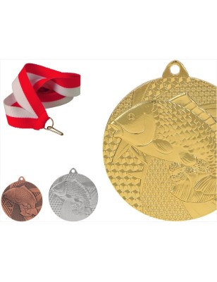 Medal stalowy MMC7950 wędkarstwo ryba karp zawody wędkarskie