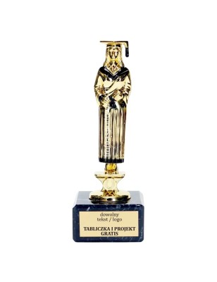 Złota statuetka F86 edukacja absolwentka z dyplomem